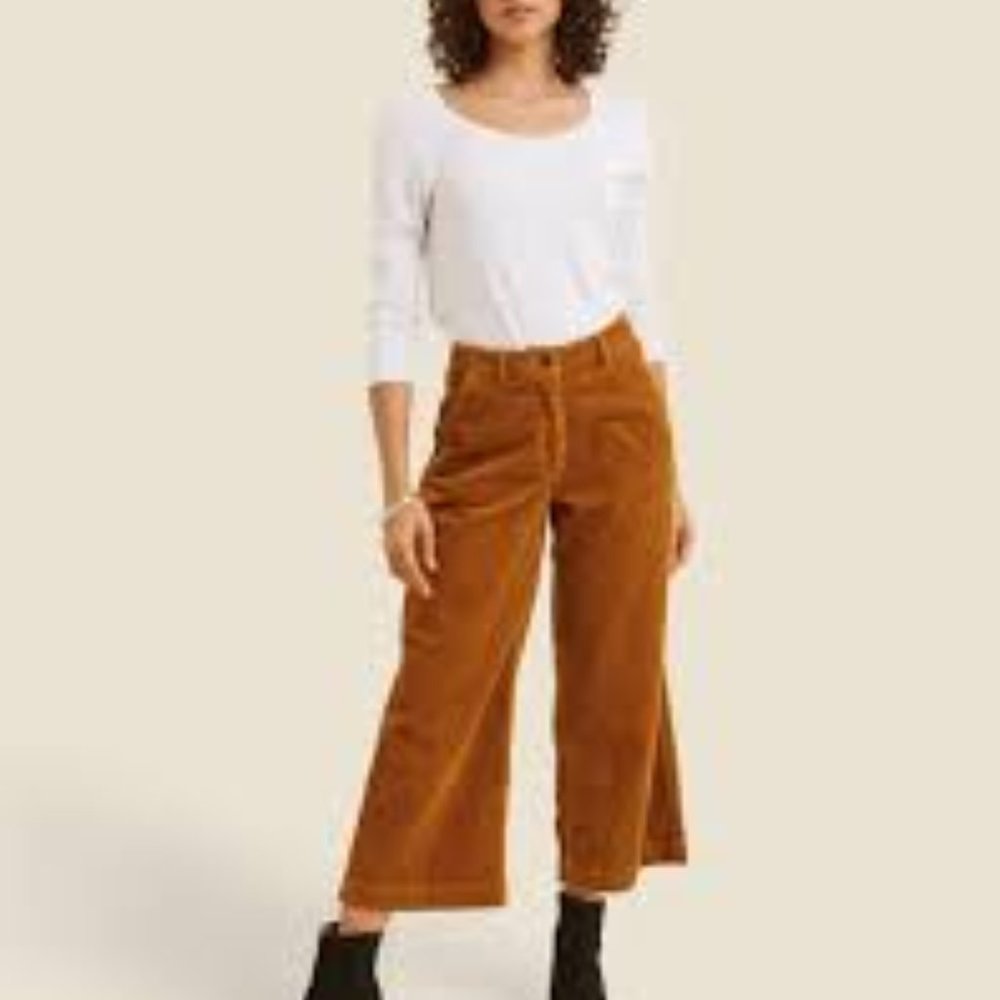 NWOT Corduroy Wide Leg Crops